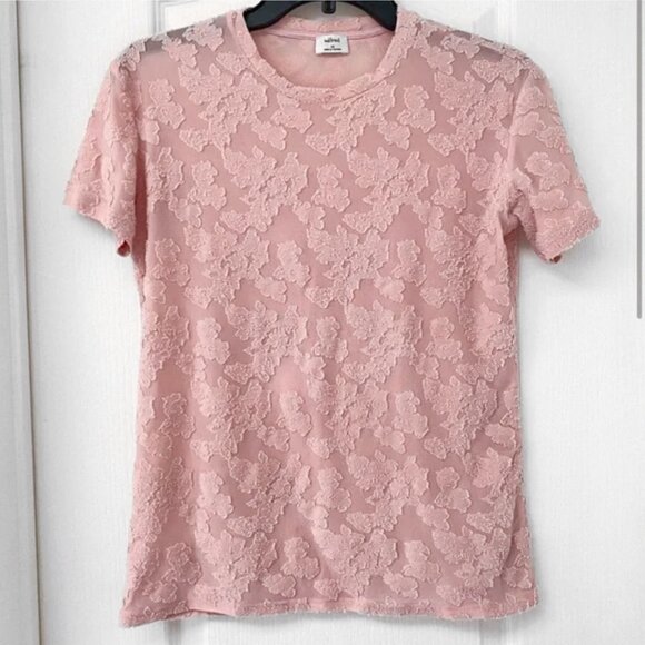 Wilfred - Pink Floral Y2K Shortsleeve Top - Picture 1 of 8